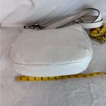 Giani Bernini Giani Bernini White Shoulder Bag with Adjustable Strap and Textured Finish Photo 6