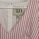 The Jetset Diaries  Stripped V Neck Mini Dress Size Large.‎ Tiered.  TJD Photo 4