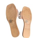 Tahari Lindona Rhinestone Studded Bling Slide Sandal 10 Faux Leather Stunning Photo 4