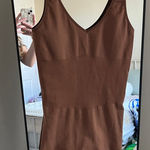 PINK - Victoria's Secret PINK Victoria’s Secret Brown Sleeveless Romper Photo 0