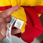 Adidas Carlo Gruber Womens Red Yellow Striped Full-Zip Knit Sweater Large Photo 7