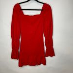 Pretty Little Thing Pretty Little Things Ruched Front Bodycon Dress Sz 2 Red Photo 3