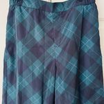 Anthropologie Maeve Taffeta Cropped Plaid Wide-Leg Pants, Size L Photo 7