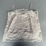 Storia Cream Lace Trim Delicate Spaghetti Strap Tank Top Cami Size Large EUC Photo 4