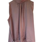 ZARA  Sleeveless Pleated High Neck Top Pink Women's Size Large Photo 0