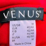 Venus  Red Lace Up Long Sleeve Top Photo 13