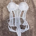 NWOT Body Rage White Lace Teddy Lingerie SIZE SP Photo 0
