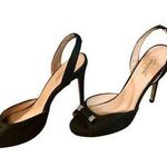 Camille La Vie Black satin rhinestone stiletto Photo 0