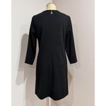 Tommy Hilfiger  Women's Black Grommet Gold Chain Neck Shift Dress Size 12 Photo 3