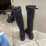 Cole Haan  lexi grand Black Leather Knee High Boots  Zip Buckle Women's 9.5 Photo 3