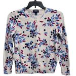 Lands' End Small Supima Cardigan Sweater Citrus Purple Button Down Long Sleeve Photo 0