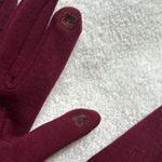 Adrienne Vittadini  Pearl Rhinestone Touchscreen Gloves Burgundy OS -NWTS Photo 4