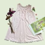 Vintage shadow line floral lace light pink dainty nightgown dress Size M Photo 7
