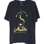 Disney Aladdin Broadway Black Short Sleeve T-Shirt with Metallic Gold Size Small Photo 0