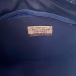 Sun N Sand Beautiful navy blue and cream color crossbody bag, adjustable strap, zip top closure, inside zip pocket, measures 19 x 9 1/2 inches Photo 6