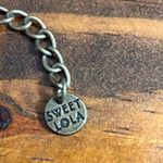 Turquoise Blue Stones and Antiqued Bronze Oval Pendant Necklace boho festival Photo 4