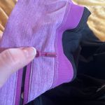 Lululemon Pants Women 2 Pink Black Crop 19" Rear Zipper Pocket Run Pockets Photo 11