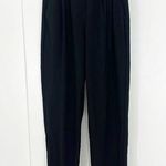 Nordstrom Leith XS Black Knit Stretchy Tapered Pleated Pants with Pockets Photo 0
