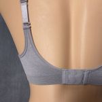 Carole Hochman Small Seamless Comfort Bra Wire Free Molded Cups Straps Grey Photo 3