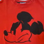 ZARA  Disney Mickey Mouse Red Graphic Sweatshirt Further Imagination Cropped M Photo 10