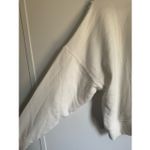 American Eagle NEW  Womens Crochet Embroidered White Floral Pullover Sweater sz L Photo 5