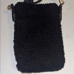 KEDZIE BLACK FAUX SHEARLING CROSSBODY PERFECT FOR CELLPHONES ADJUSTABLE STRAP Photo 2