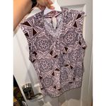 Tommy Hilfiger pink and brown fits like medium blouse airy top work shirt Photo 1