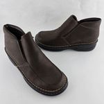 Dr. Scholls  Ankle Boots Brown Leather Zip Size 7 Cloud 5814026 New Photo 2