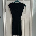 Wilfred Aritzia Free Knit Cut Out Mini Ribbed Dress Black Knit Women’s Small Photo 3