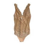 Cosabella 
Papyrus Lace-Trim Teddy Bodysuit, Nude Photo 2