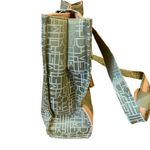 Diane Von Furstenberg  GREEN CANVAS & TAN LEATHER WEEKENDER TRAVEL BAG Photo 5