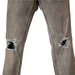 PacSun  Women's Denim Skinny Jeans Gray Stretch Mid-Rise Raw Hem EUC Photo 7