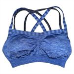 Calia by Carrie Underwood Strappy Sports Bra Blue Gray Padded Size Small Workout Photo 0