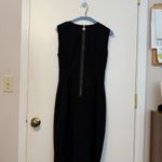 Calvin Klein Black Belted Midi Dress Photo 4
