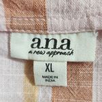 a.n.a  Pink Striped Crop Top Cotton Striped Boho Top Size XL NWOT Powder Pink Top Photo 4