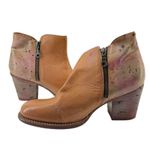 Bed Stu Cobbler Yell Bootie Women 9.5 Leather Ankle Boot Artistic Two Tone Brown Photo 0