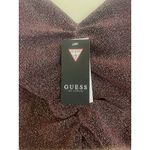 Guess Alejandra Shimmery Shirred Party Dress NWT Size Large L STRETCHY Mini Photo 1