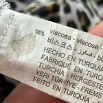 ZARA Ruffled Off Shoulder Animal Print Crop Blouse Top Size Small Photo 6