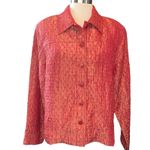 Erin London shacket long sleeve w/buttons buttons down front collared Sz large Photo 0