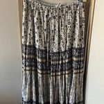 White Stag  Khaki Floral maxi boho style Skirt large Photo 5