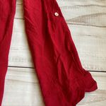 J.Jill 100% Silk Red Button Down Top Size S Photo 4