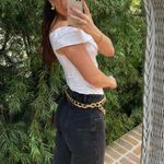 St. John Vintage  Gold Tone adjustable Link SIGNATURE Chain belt Photo 2