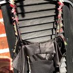 Jessica Simpson NWT Embroidered Black Satin Mini Dress S/M Photo 9