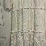 Sail To Sable Embroidered Pom Pom Midi Dress White Photo 6