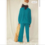 Free People Picnic Sweater Set Mermaid Blue Photo 0