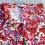 Trina Turk ♨️ Moss 2 Ankle Pants – Vibrant Red Multicolor Size 8 Photo 6