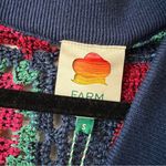 Farm Rio  Crochet Icons Cardigan multicolored size S blue red pink Photo 4