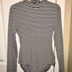 Xhilaration Black & White Striped One Piece  Photo 0