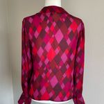 Rena Rowan  Silk Top in Red and Pink Size S Photo 4