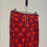 Lates by Kate PJ Heart Pajama Pants Size Large Red Photo 1